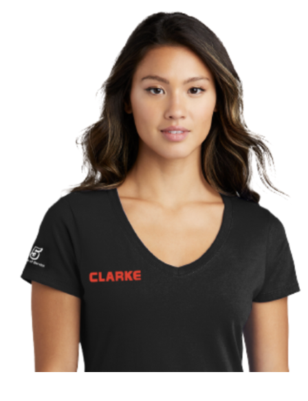 Clarke Fire 5 Year of Service Short Sleeve Tee