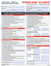 Load image into Gallery viewer, *Truck &amp; Tractor Service Form for Class  4-8*